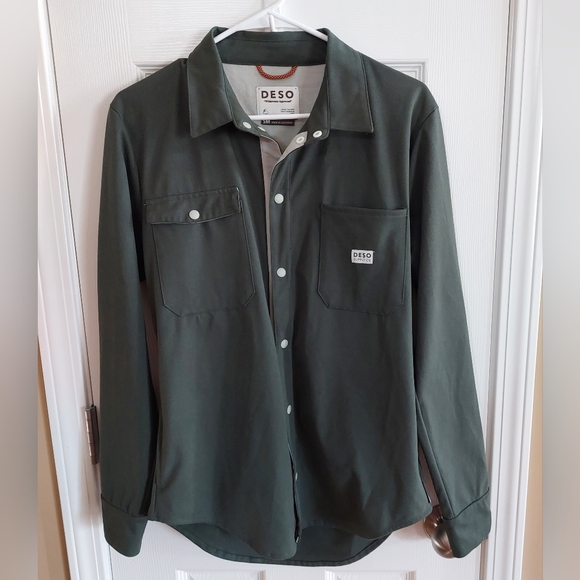 Deso Other - Deso Supply Co Tamarack Hunter Green Button Hiking Camping Shirt Size Small Mens